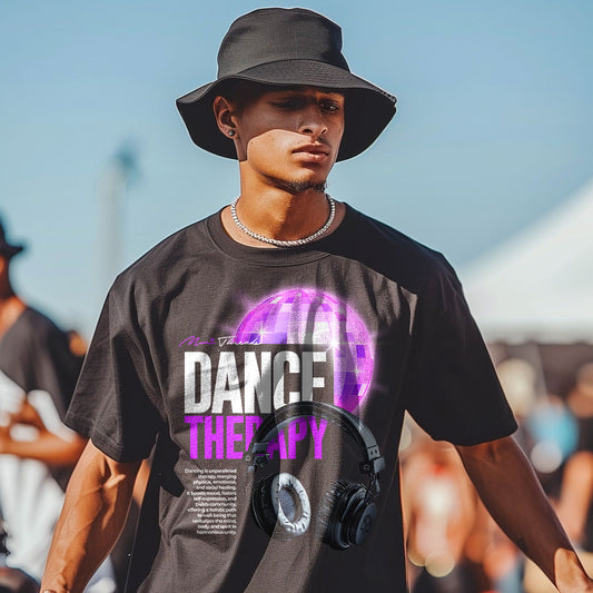 DANCE THERAPY - Front Graphic (black)