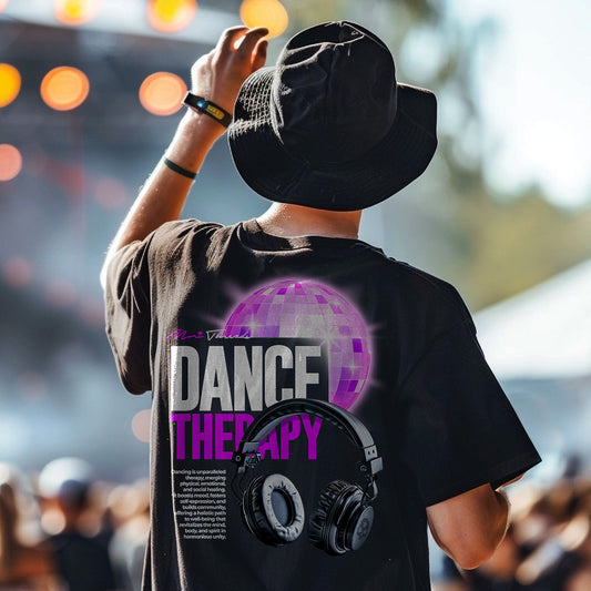DANCE THERAPY - Back Graphic (black)